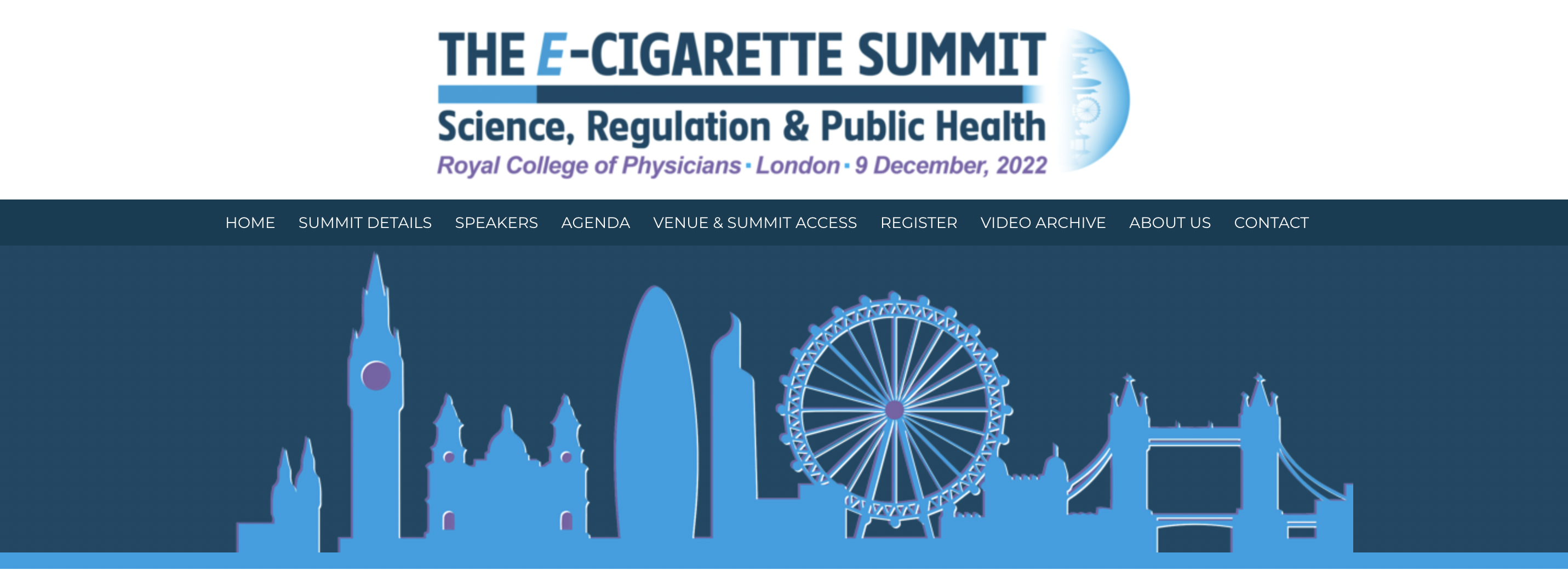 The E-cigarette Summit Opens Today at RCP London