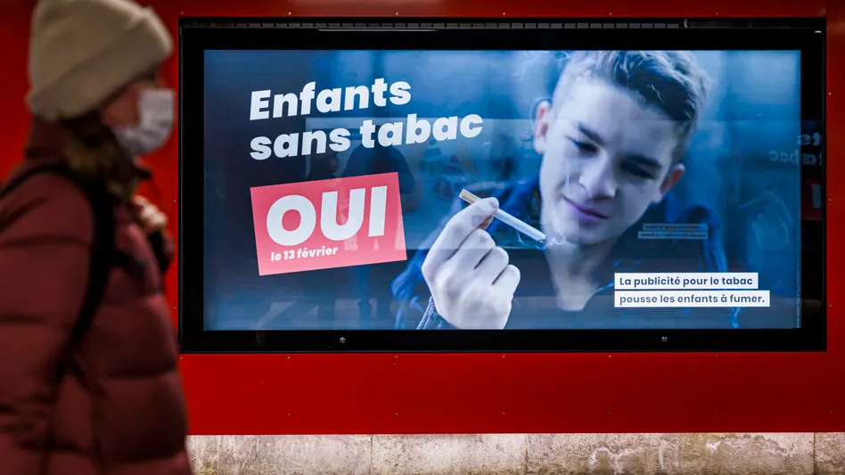 Switzerland to Ban Tobacco and E-cigarette Ads from 2026